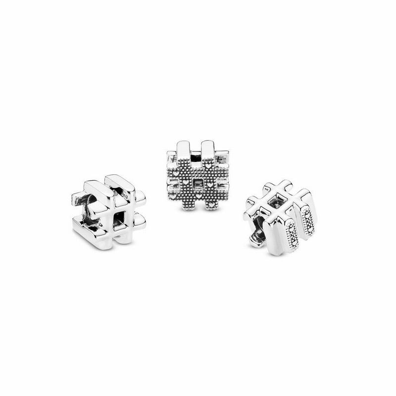 Pandora Hashtag Symbol Charm NZ, Sterling Silver (573402-WVZ)